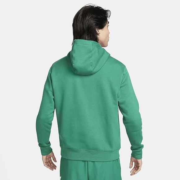 New NIKE Sportswear Club Fleece Men's Graphic Pullover Hoodie Green Men M - Picture 11 of 12